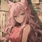 Beautiful Girl Fox Ears, Pink Cat Girl Live Wallpaper