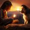 Golden Hour – Girl & Dog Live Wallpaper