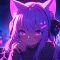 Nyafka Neko Anime Cat Girl Listen To Music Live Wallpaper