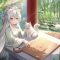 Snow Fox Anime Girl Play Chess With Her Cat Live Wallpaper