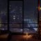 NYC Heavy Snowfall In A Cozy Apartment at Night Warm And Cozy Winter NYC Ambience At Night Christmas Happy New Year Version 4k Live Wallpaper