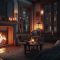 Evening Fireplace Rain Live Wallpaper