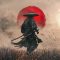 Red Sun Samurai Live Wallpaper