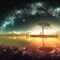 Reflect Night Sky Landscape Live Wallpaper