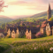 Enchanting Medieval Village Ambience Calming Spring Sounds Live Wallpaper