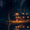 Wooden Cabin in the Forest Live Wallpaper